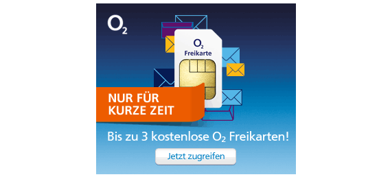 o2-Freikarte Gratisartikel komplett kostenlos