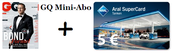 GQ Abo Schnäppchen 'Zeitschrift billig