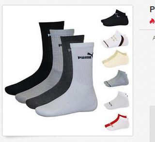 Puma Socken 6er-Pack Sport, Sneaker