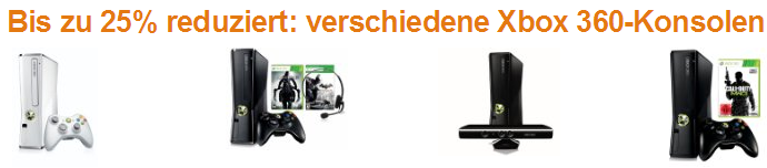 Amazon XBOX 360 reduziert und billig