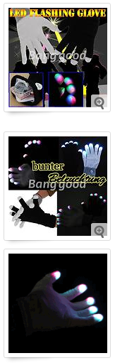Gadget Deal bei ebay LED Handschuhe lustiger Partygag