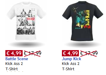 EMP Sale Kick Ass 2 T-Shirts billig und reduziert
