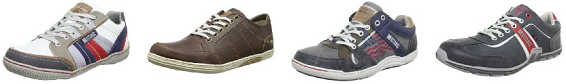 Mustang Schuhe für Männer Herren Schnürschuhe reduziert