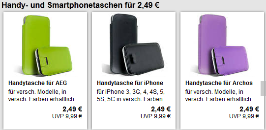 Smartphone Hülle und Tasche billig
