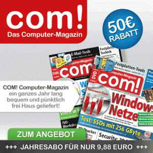 COM Magazin mit fetter Prämie und Gutschein