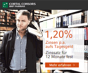 CortalConsors komplett kostenlos Tagesgeldkonto