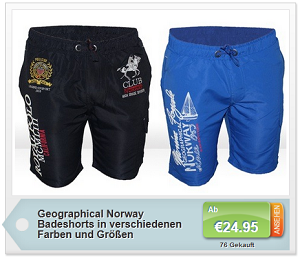 Badeshorts für kleines Geld von Geographical Norway