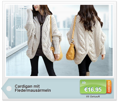 Cooler Cardigan bei Groupoon