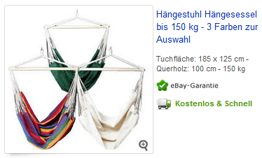 Hängesessel günstig als Deal