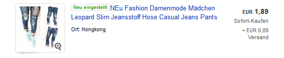 Preisfehler bei ebay