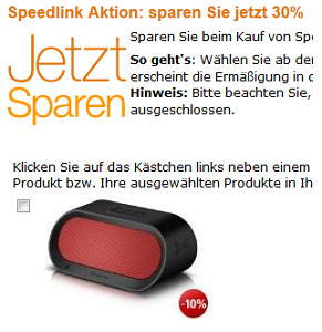 Speedlink Aktion bei Amazon