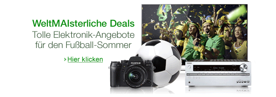 Weltmaisterliche Deals bei Amazon