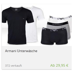 Armani Unterwäsche bei Groupon