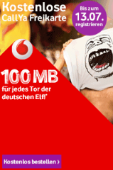 Callya kostenlos Tarif und Gratis Simkarte