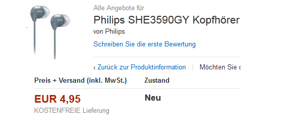 Philips Kopfhörer zum Schnäppchenpreis