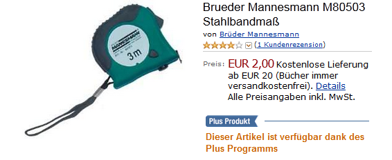 Füllartikel bei Amazon