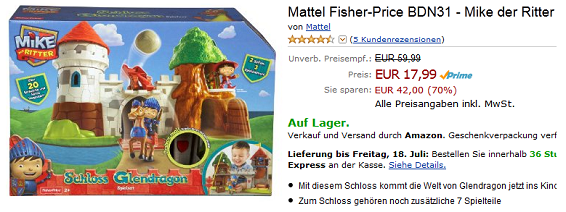 Spielzeugknaller Mike der Ritter