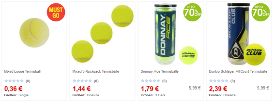 sportsdirect Tennisbälle billig
