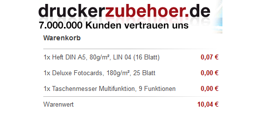 DruckerZubehör Deal