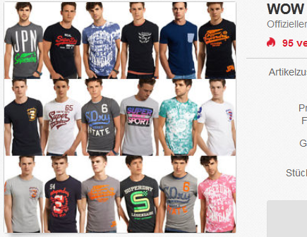 Superdry T-Shirt sehr billig & versandkostenfrei