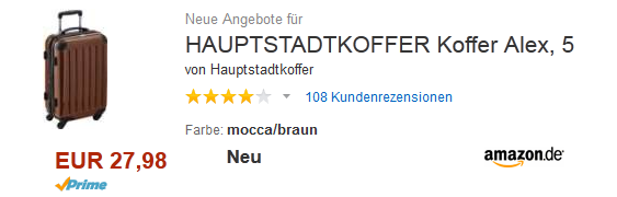 Hauptstadtkoffer billig