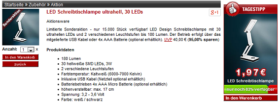 LED Schreibtischlampe