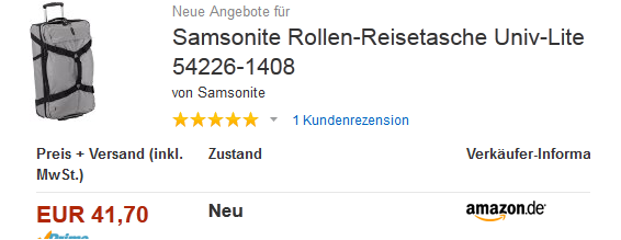 Samsonite Taschendeal