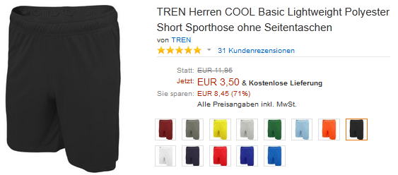 Sporthose billig und reduziert
