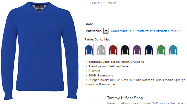Tommy Hilfiger V-Neck billig und reduziert