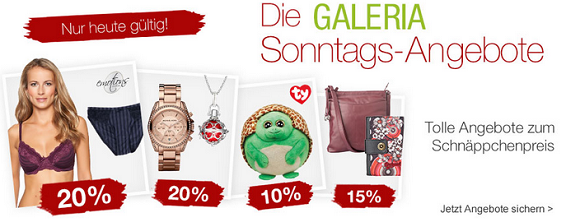 galeria kaufhof sonntag