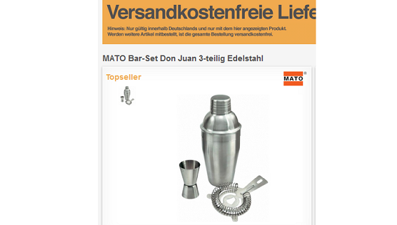 Barmixer MATO Design billig, versandkostenfrei