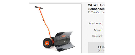 Fuxtec Schneeschaufel billig reduziert