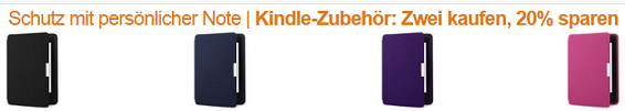 Kindle Zubehör billig bei Amazon durch Gutschein