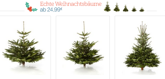 Weihnachtsbaum Christbaum echt online bei Amazon bestellen