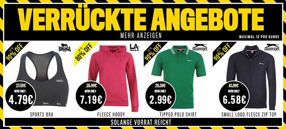 sportsdirect Schnäppchen und Clearance