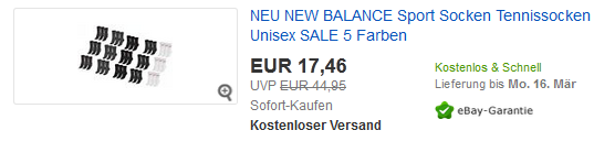 New Balance Socken sehr günstig