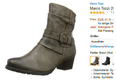 Marco Tozzi Damenstiefel stark reduziert bei Amazon