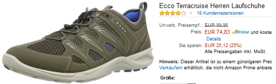 Ecco Terracruise Laufschuhe für Männer günstig