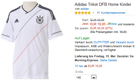 Kindertrikot DFB-Fußball Deutschland-Nationalmannschaft