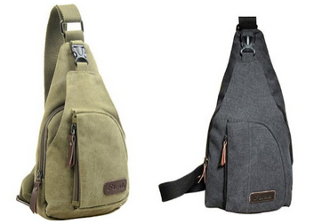 ASEMALL Canvas-Rucksack & Schultertasche günstig