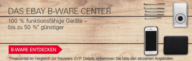 B-Ware Center bei ebay mit Schnäppchen & Deals