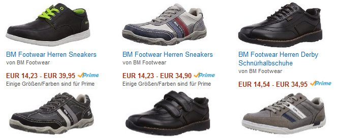 BM Footwear Herrenschuhe günstig