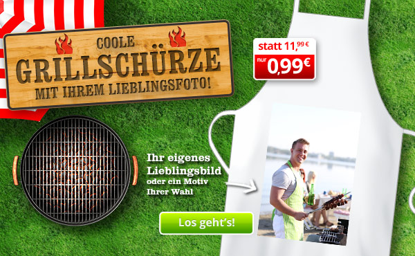 Grillschürze mit Wunschmotiv bestellen