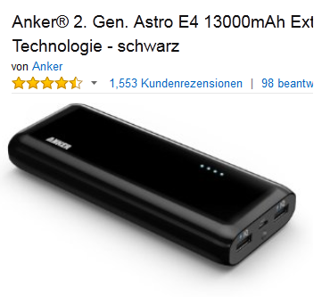 Anker - Externer Akku mit PowerIQ