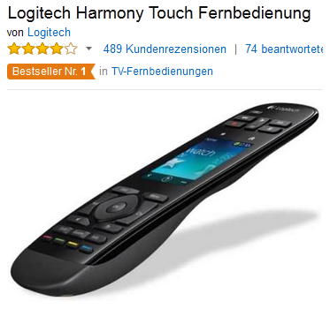 Logitech Harmony Touch Fernbedienung günstig & reduziert