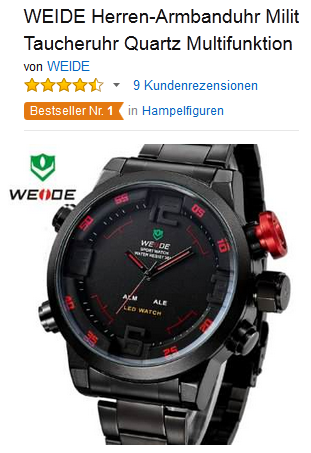 WEIDE Armbanduhr für Männer