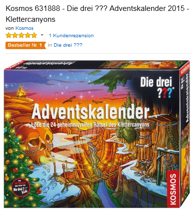 Die drei Fragezeichen Adventskalender 2015