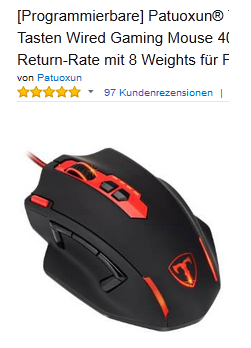 Patuoxun Thunderbird: programmierbare Maus reduziert