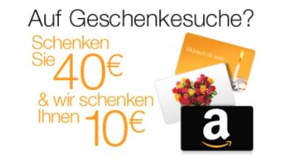 Geschenkgutschein & Aktionsgutschein von Amazon