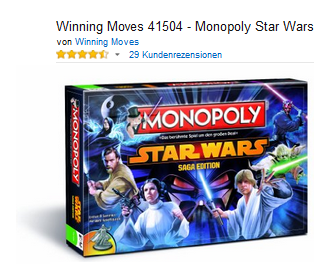 Star Wars Monopoly Saga Edition versandkostenfrei